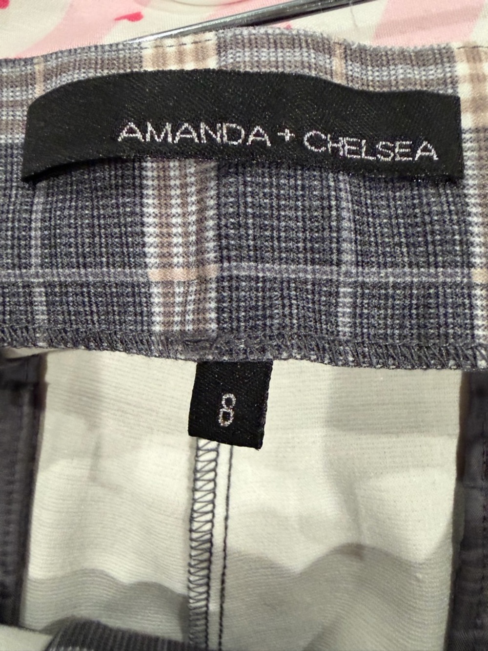 Amanda & Chelsea Gray/tan ankle pants